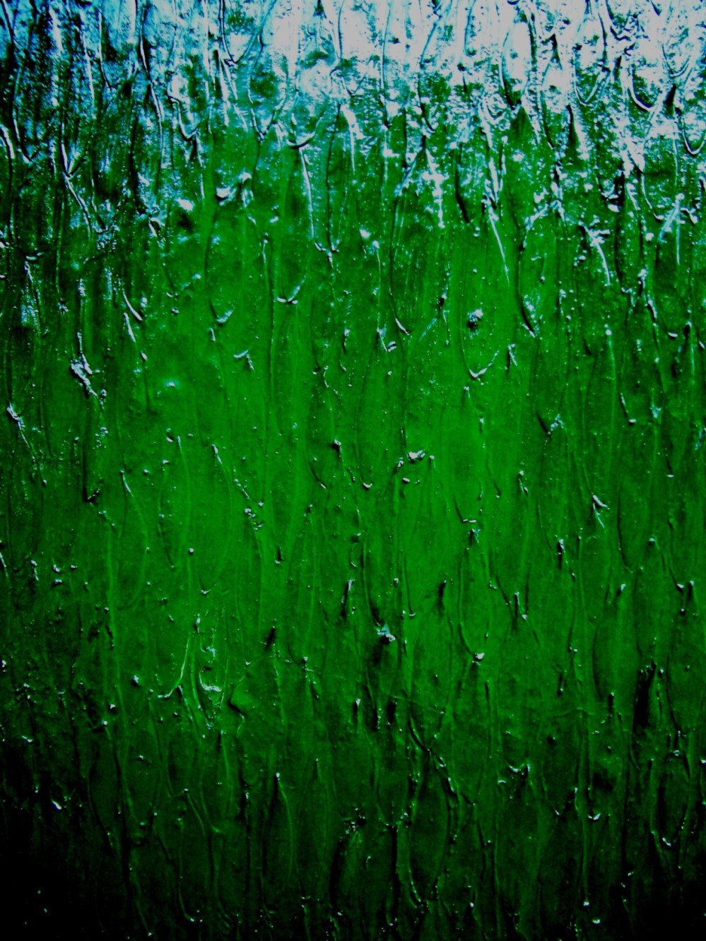 Green rain - 80x40 cm