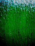 Green rain - 80x40 cm