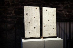 Twin towers 40x20 cm